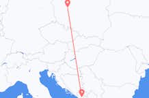 Flyrejser fra Poznan til Podgorica
