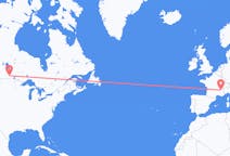 Flyrejser fra Winnipeg, Canada til Grenoble, Frankrig