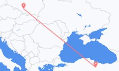 Flyrejser fra Tokat til Katowice
