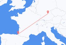 Flyg från Biarritz, Frankrike till Nürnberg, Tyskland