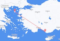 ギリシャのリムノス島からから、トルコのガジパシャまでのフライト