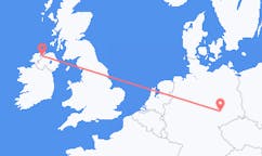 Flyreiser fra Leipzig, Tyskland til Derry, Nord-Irland