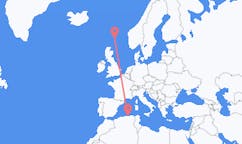 เที่ยวบิน จาก เบจาเอีย, แอลจีเรีย ไปยัง หมู่เกาะเช็ตแลนด์, สกอตแลนด์
