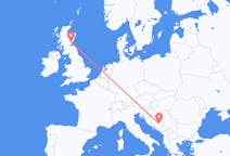 Flyrejser fra Dundee til Sarajevo