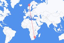 Flyrejser fra Margate, KwaZulu-Natal, Sydafrika til Røros, Norge