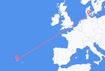 Flights from Horta, Azores, Portugal to Sønderborg, Denmark
