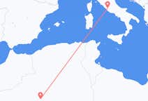 Vluchten van Adrar, Algerije naar Rome, Italië