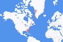 Flyreiser fra Fort Lauderdale, USA til Ilulissat, Grønland