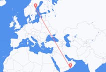 Flights from Salalah, Oman to Sundsvall, Sweden