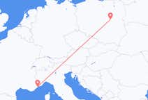 Flights from Nice to Warsaw