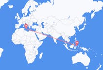 Flyg från Manado, Indonesien till Malta (kommun), Malta