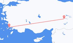 Lennot Malatyasta, Turkki Bodrumiin, Turkki