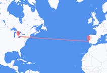 Flyrejser fra Windsor, Canada til Lissabon, Portugal