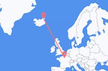 出发地 冰岛出发地 索斯霍恩目的地 法国巴黎的航班
