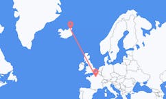 아이슬란드 토르쇼픈에서 출발해 프랑스 파리로(으)로 가는 항공편