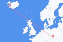 Flights from Reykjavik, Iceland to Brno, Czechia