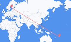 Flights from Kadavu Island, Fiji to Turku, Finland