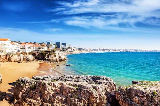 Photo of Portugal, beautiful landscape, view of the sea and the city.
