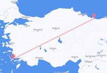 出发地 希腊出发地 科斯岛目的地 土耳其Ordu的航班