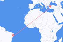 Flyreiser fra Aracaju, Brasil til Denizli, Tyrkia