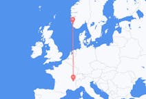 Voli da Stavanger, Norvegia a Chambéry, Francia