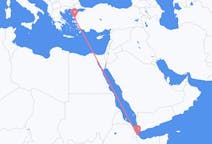 Flyreiser fra Balbala, Djibouti til Mytilene, Hellas