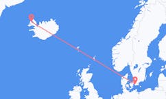 Flyg från staden Malmö till staden Ísafjörður
