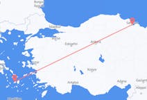 Flights from Parikia, Greece to Samsun, Turkey