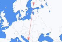 Flüge von Podgorica, Montenegro nach Tampere, Finnland
