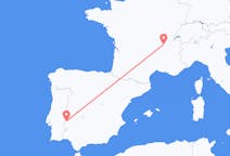 Flug frá Badajoz til Lyon