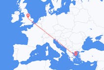 Flights from Skyros, Greece to Nottingham, the United Kingdom
