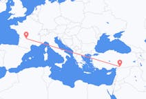 Flüge von Gaziantep, die Türkei nach Brive-la-gaillarde, Frankreich