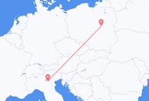 Flights from Warsaw in Poland to Verona in Italy