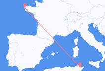 Loty z Tunis, Tunezja z Brest, Francja