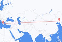 Flyreiser fra Shenyang, Kina til Patras, Hellas