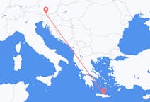 出发地 奥地利出发地 克拉根福目的地 希腊伊拉克利翁的航班