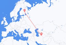 Flyreiser fra Asjkhabad, Turkmenistan til Joensuu, Finland