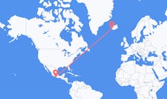 Flyrejser fra Acapulco, Mexico til Reykjavík, Island