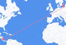 Flights from Quepos, Costa Rica to Gdańsk, Poland