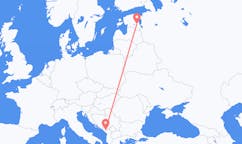 Flyreiser fra Podgorica, til Tartu