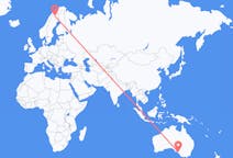 Flyg från Adelaide, Australien till Kiruna, Sverige