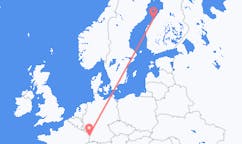 Loty z Strasburg, Francja z Kokkola, Finlandia