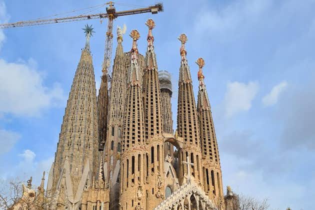 Gaudis Sagrada Familia Spring The Line over Privat tur