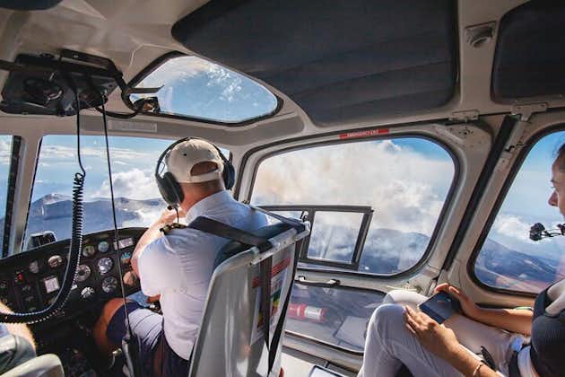 Privérondleiding door de Etna-vulkaan per helikopter vanuit Fiumefreddo