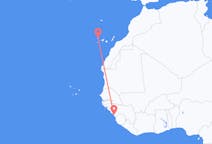 Flug frá Conakry til La Palma