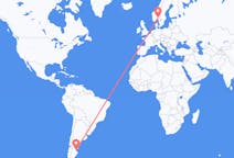 Flyg från Comodoro Rivadavia, Argentina till Oslo, Norge