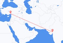 Loty z Ahmadabad, Indie z Adana, Turcja