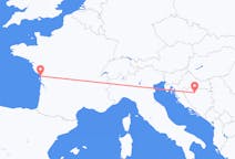 来自波斯尼亚和黑塞哥维那出发地 巴尼亚卢卡目的地 法国拉罗歇尔的航班