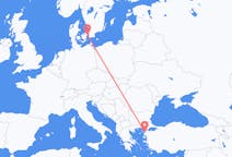 Flights from from Çanakkale to Copenhagen