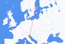 出发地 意大利出发地 里米尼目的地 瑞典斯德哥尔摩的航班
